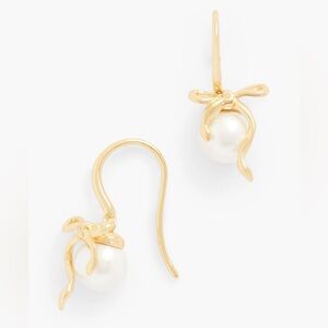 Talbots Pearl Bow Earrings